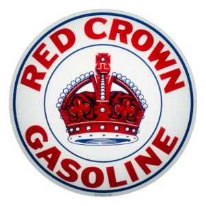 Red Crown (Indiana) 13.5" Gas Pump Globe single lens