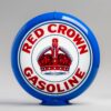 Red Crown (Indiana) 13.5" Gas Pump Globe with light blue plastic body