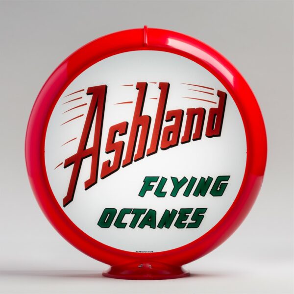 Ashland Flying Octane 13.5" Gas Pump Globe with red plastic body