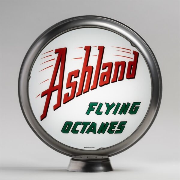 Ashland Flying Octane 13.5" Gas Pump Globe with unpainted steel body