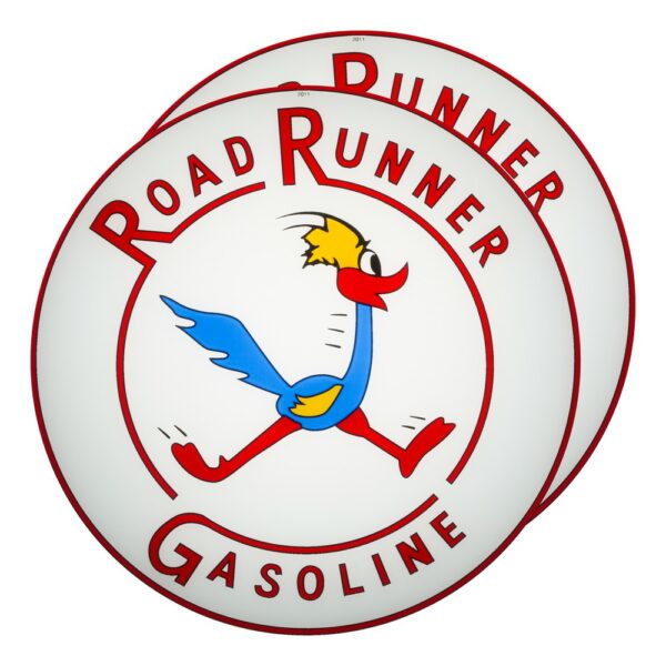 Road Runner 13.5" Gas Pump Globe lens pair