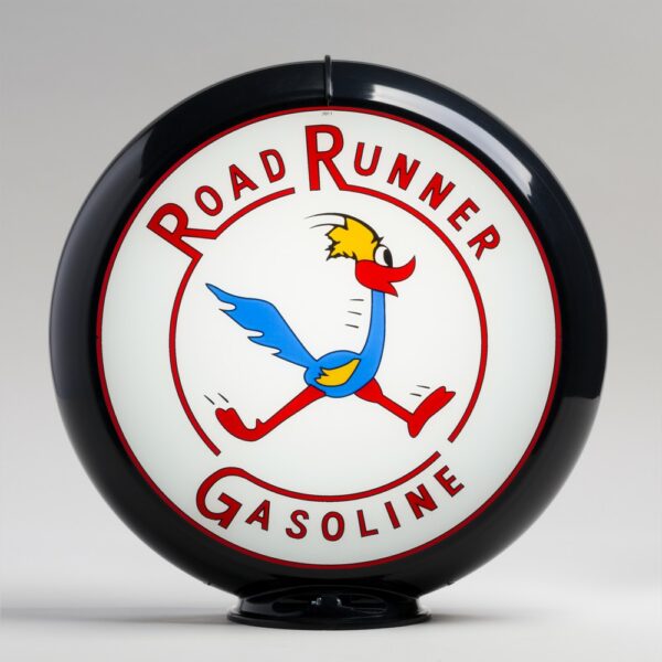 Road Runner 13.5" Gas Pump Globe with black plastic body