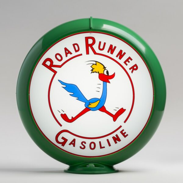 Road Runner 13.5" Gas Pump Globe with green plastic body