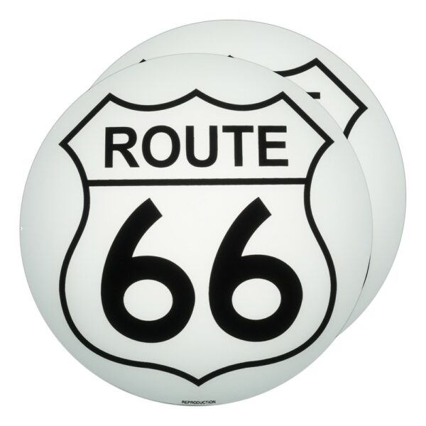 Route 66 13.5" Gas Pump Globe lens pair