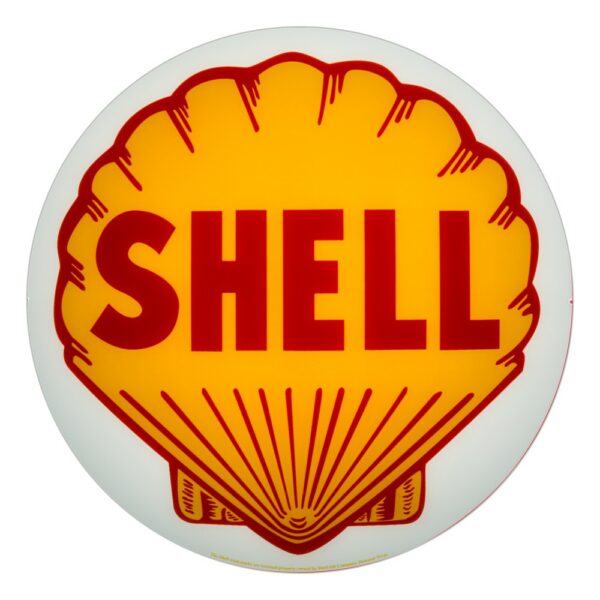 Shell 13.5" Gas Pump Globe single lens