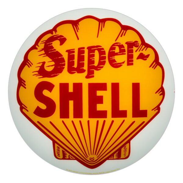 Super Shell 13.5" Gas Pump Globe single lens