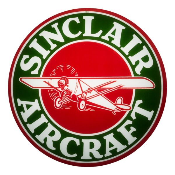 Sinclair Aircraft 13.5" Gas Pump Globe single lens