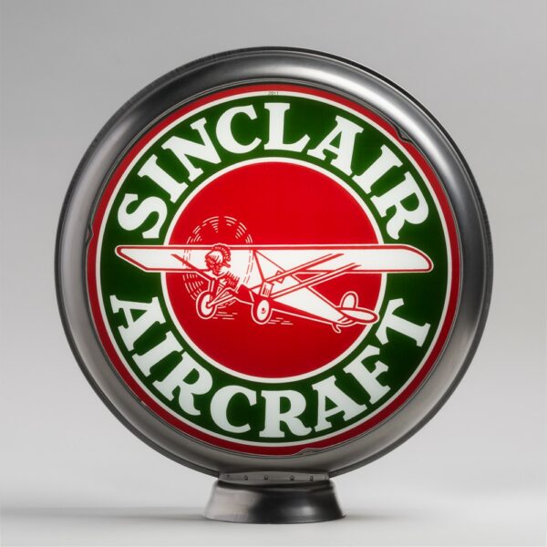 Sinclair Aircraft 13.5" Gas Pump Globe with unpainted steel body