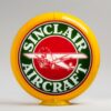 Sinclair Aircraft 13.5" Gas Pump Globe with yellow plastic body