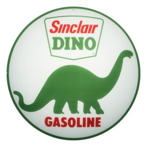 Sinclair Dino 13.5" Gas Pump Globe single lens