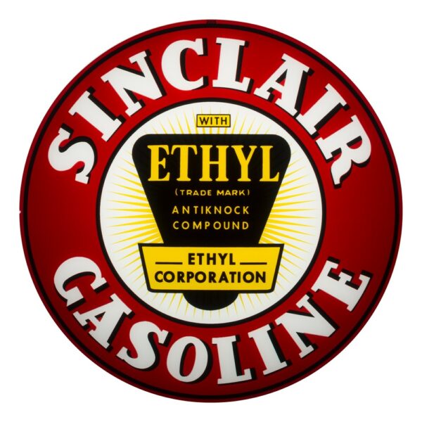 Sinclair Ethyl 13.5" Gas Pump Globe single lens