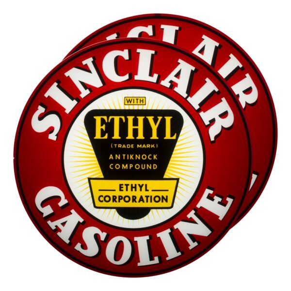 Sinclair Ethyl 13.5" Gas Pump Globe lens pair