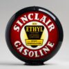 Sinclair Ethyl 13.5" Gas Pump Globe with black plastic body
