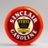 Sinclair Ethyl 13.5" Gas Pump Globe with orange plastic body