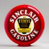 Sinclair Ethyl 13.5" Gas Pump Globe with red plastic body