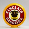 Sinclair Ethyl 13.5" Gas Pump Globe with yellow plastic body