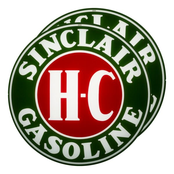 Sinclair H-C 13.5" Gas Pump Globe lens pair