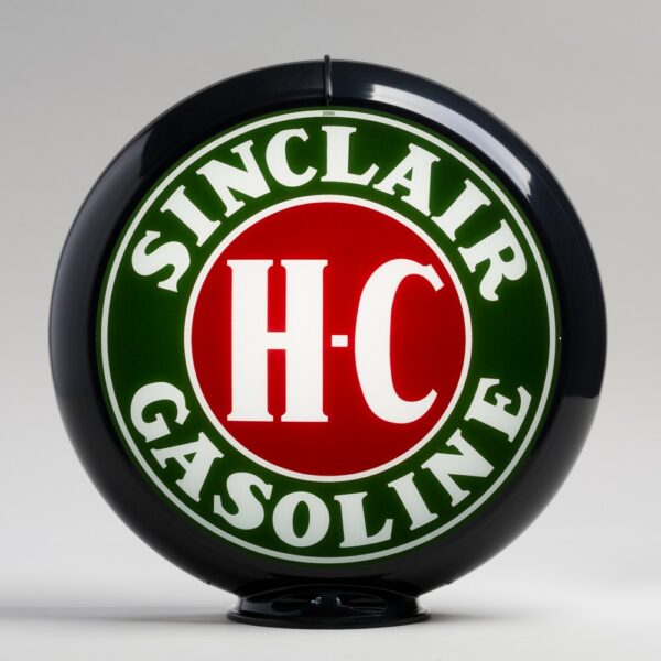 Sinclair H-C 13.5" Gas Pump Globe with black plastic body