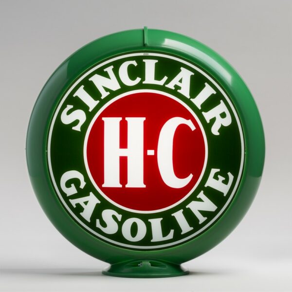 Sinclair H-C 13.5" Gas Pump Globe with green plastic body