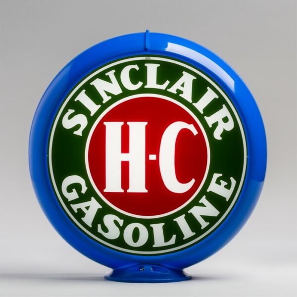 Sinclair H-C 13.5" Gas Pump Globe with light blue plastic body