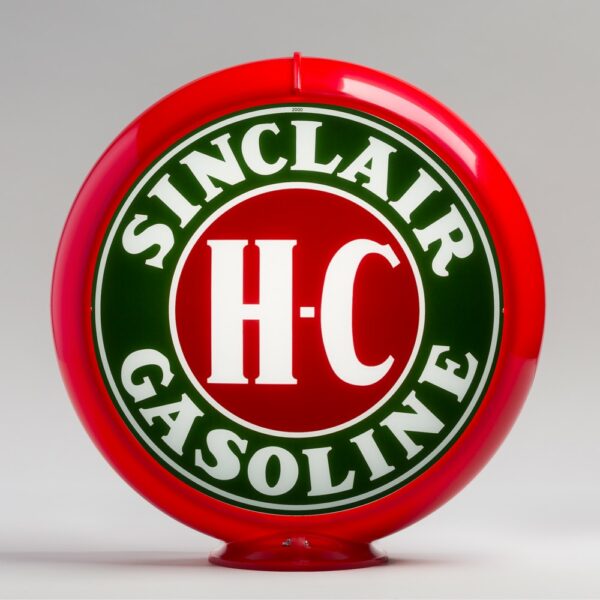 Sinclair H-C 13.5" Gas Pump Globe with red plastic body