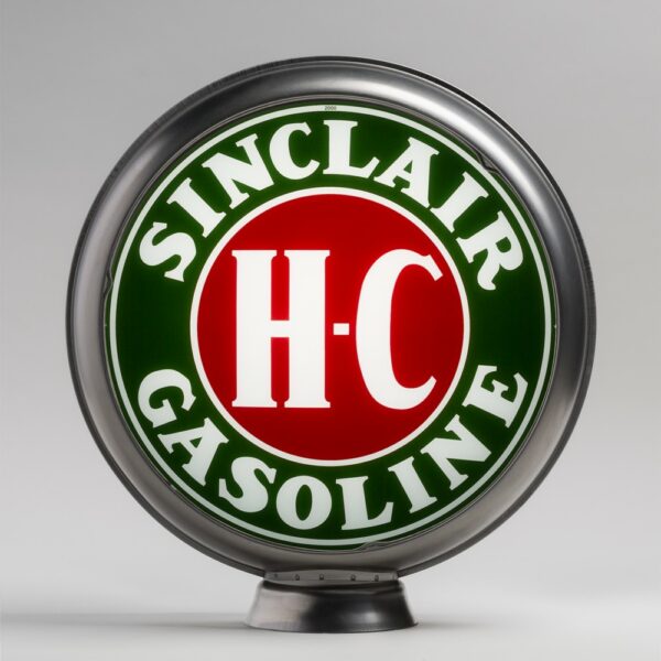 Sinclair H-C 13.5" Gas Pump Globe with unpainted steel body