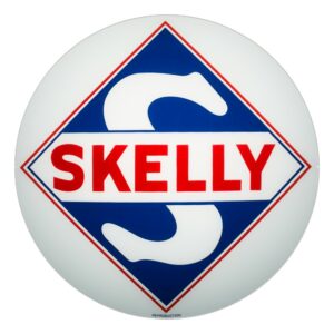 Skelly 13.5" Gas Pump Globe single lens