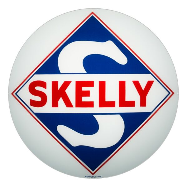 Skelly 13.5" Gas Pump Globe single lens