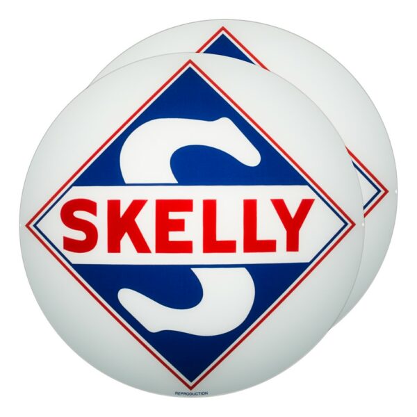 Skelly 13.5" Gas Pump Globe lens pair