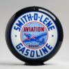 Smitholene 13.5" Gas Pump Globe with black plastic body