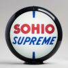 Sohio 13.5" Gas Pump Globe with black plastic body