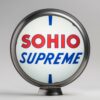 Sohio 13.5" Gas Pump Globe with unpainted steel body