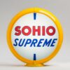 Sohio 13.5" Gas Pump Globe with yellow plastic body