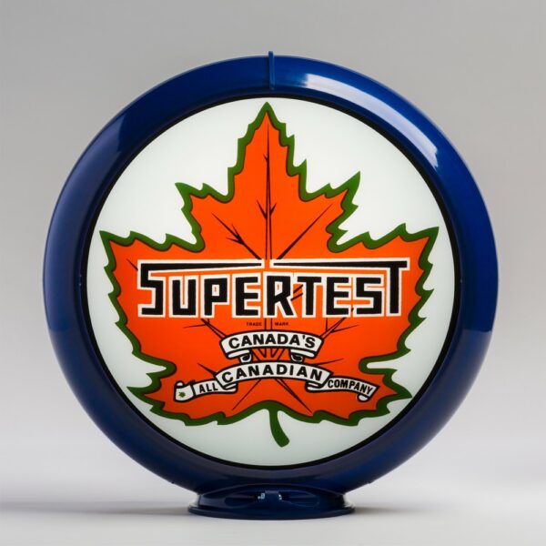 Supertest 13.5" Gas Pump Globe with dark blue plastic body