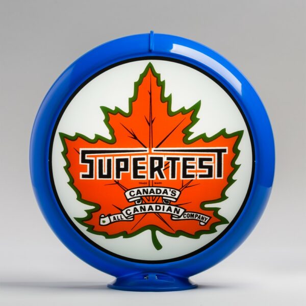 Supertest 13.5" Gas Pump Globe with light blue plastic body