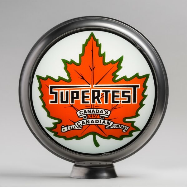 Supertest 13.5" Gas Pump Globe with unpainted steel body