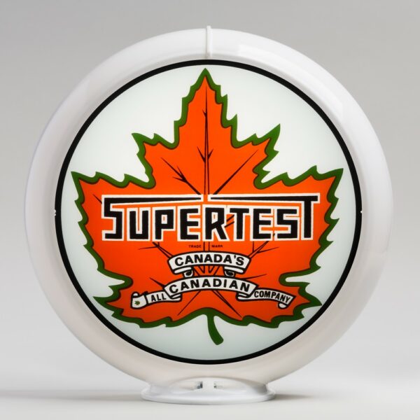 Supertest 13.5" Gas Pump Globe with white plastic body