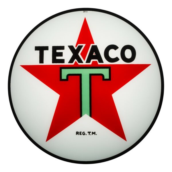 Texaco Star 13.5" Gas Pump Globe single lens