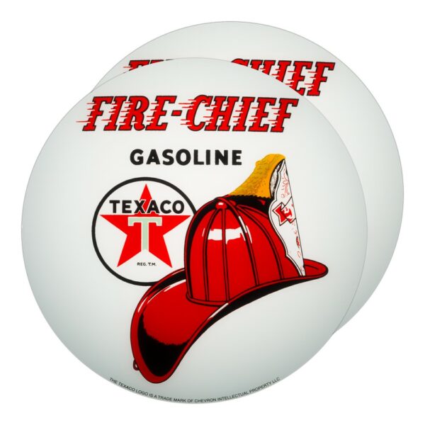 Texaco Fire Chief 13.5" Gas Pump Globe lens pair