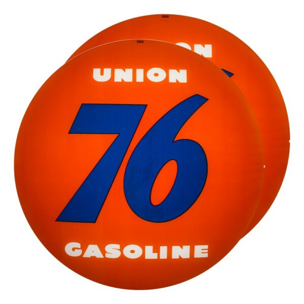 Union 76 13.5" Gas Pump Globe lens pair