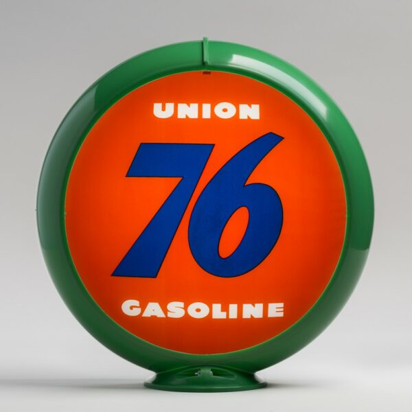 Union 76 13.5" Gas Pump Globe with green plastic body