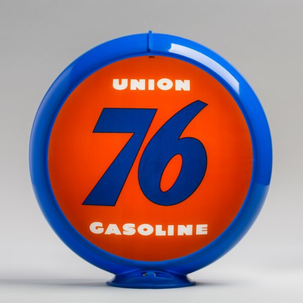 Union 76 13.5" Gas Pump Globe with light blue plastic body