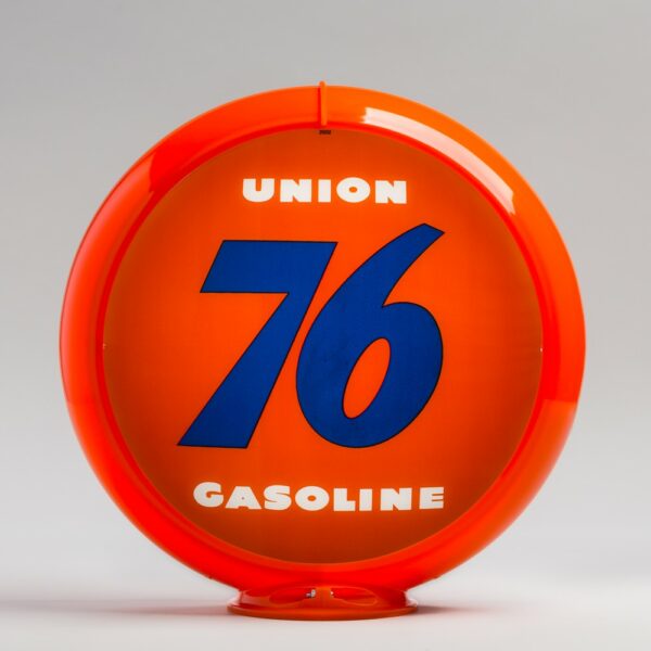 Union 76 13.5" Gas Pump Globe with orange plastic body