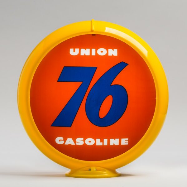 Union 76 13.5" Gas Pump Globe with yellow plastic body