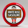 White Rose Boy 13.5" Gas Pump Globe with red plastic body