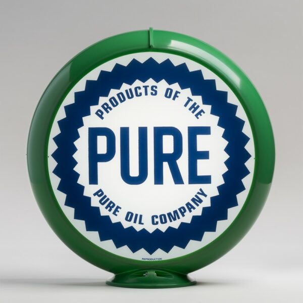 Pure 13.5" Gas Pump Globe with green plastic body