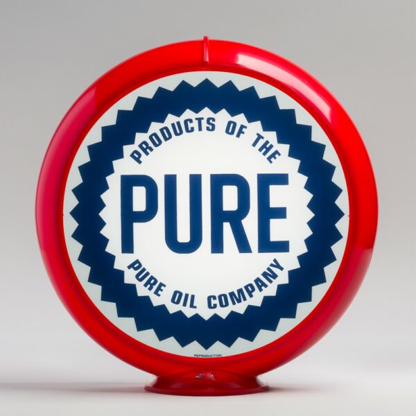 Pure 13.5" Gas Pump Globe with red plastic body