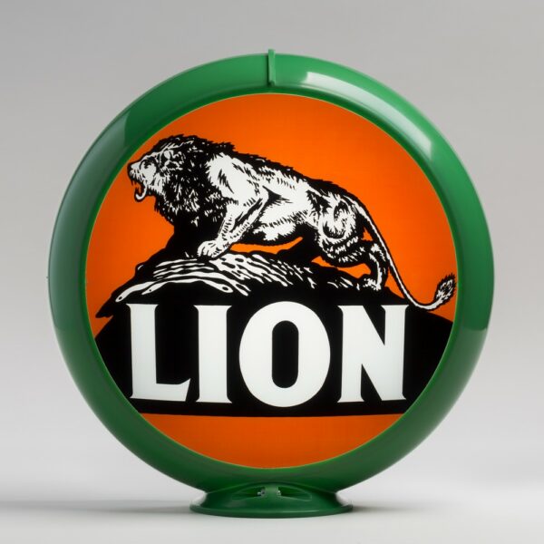 Lion 13.5" Gas Pump Globe with green plastic body