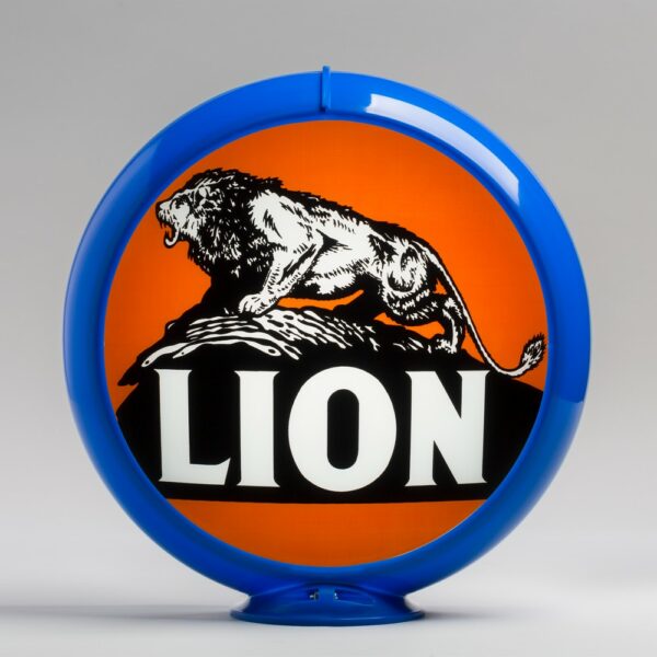 Lion 13.5" Gas Pump Globe with light blue plastic body