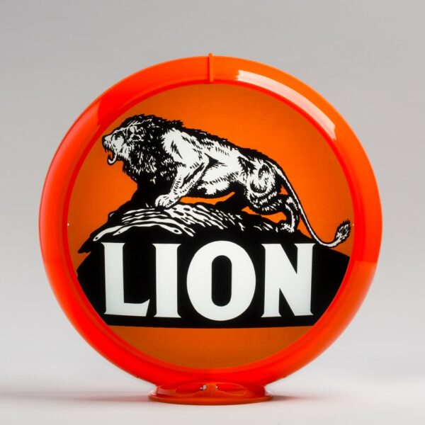 Lion 13.5" Gas Pump Globe with orange plastic body